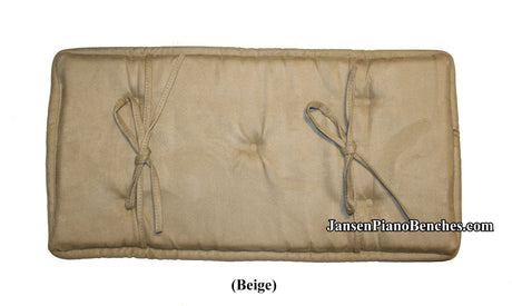 jansen beige piano bench cushion
