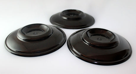 black plastic piano caster cups