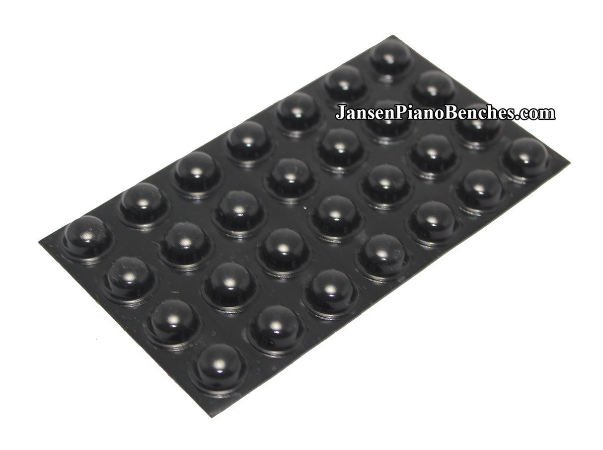 black piano buttons adhesive 357-black