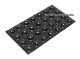 black piano buttons adhesive 357-black