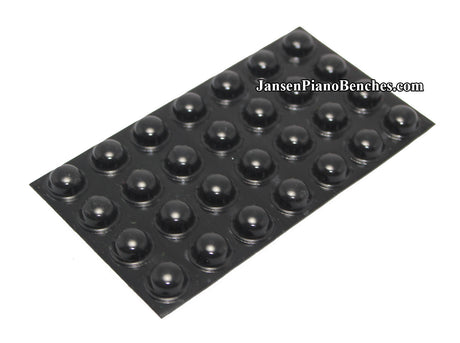 black piano buttons adhesive 357-black