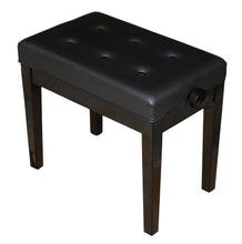 Load image into Gallery viewer, Black High Polish Adjustable Piano Bench