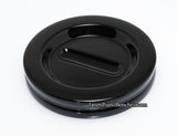 piano caster cups black high polish finish