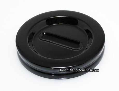 piano caster cups black high polish finish