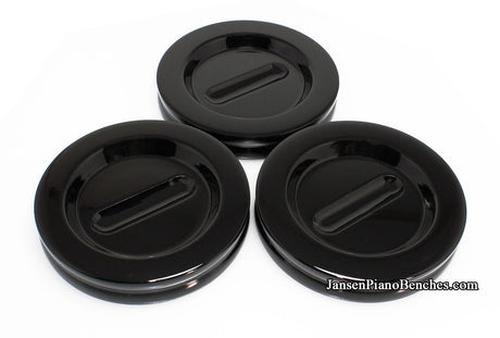 ebony polish grand piano caster cups 