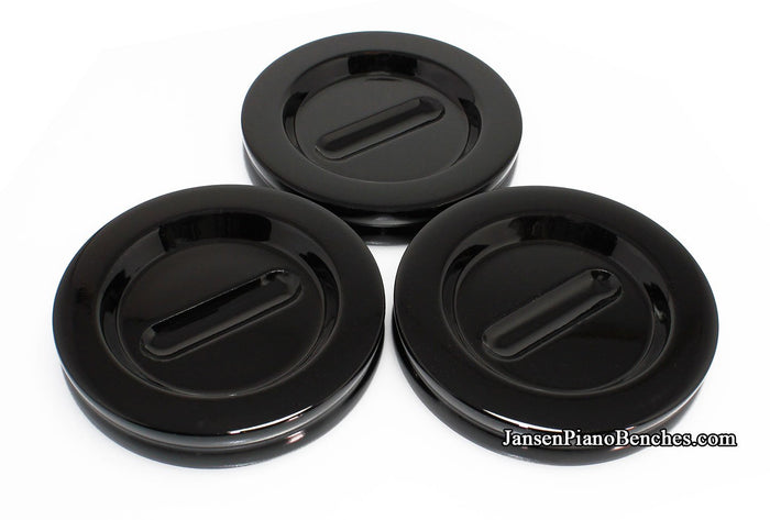 ebony polish grand piano caster cups 