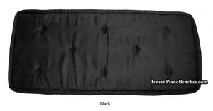 black piano bench cushion jansen
