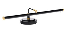 Load image into Gallery viewer, Upright LED Piano Lamp - Black with Brass Accents - Open Box