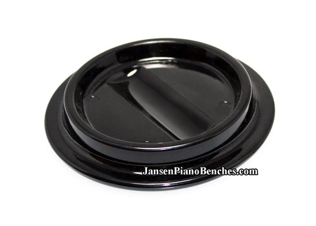 ebony piano caster cup lucite