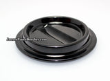 black lucite piano caster cup