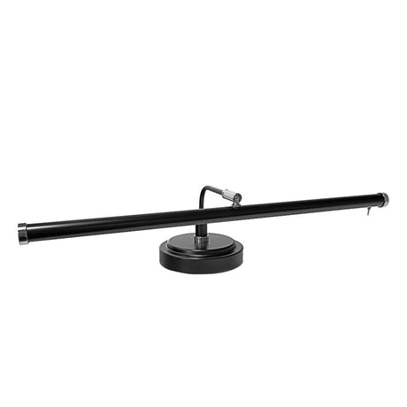 black and satin nickel led piano lamp 0PLED101