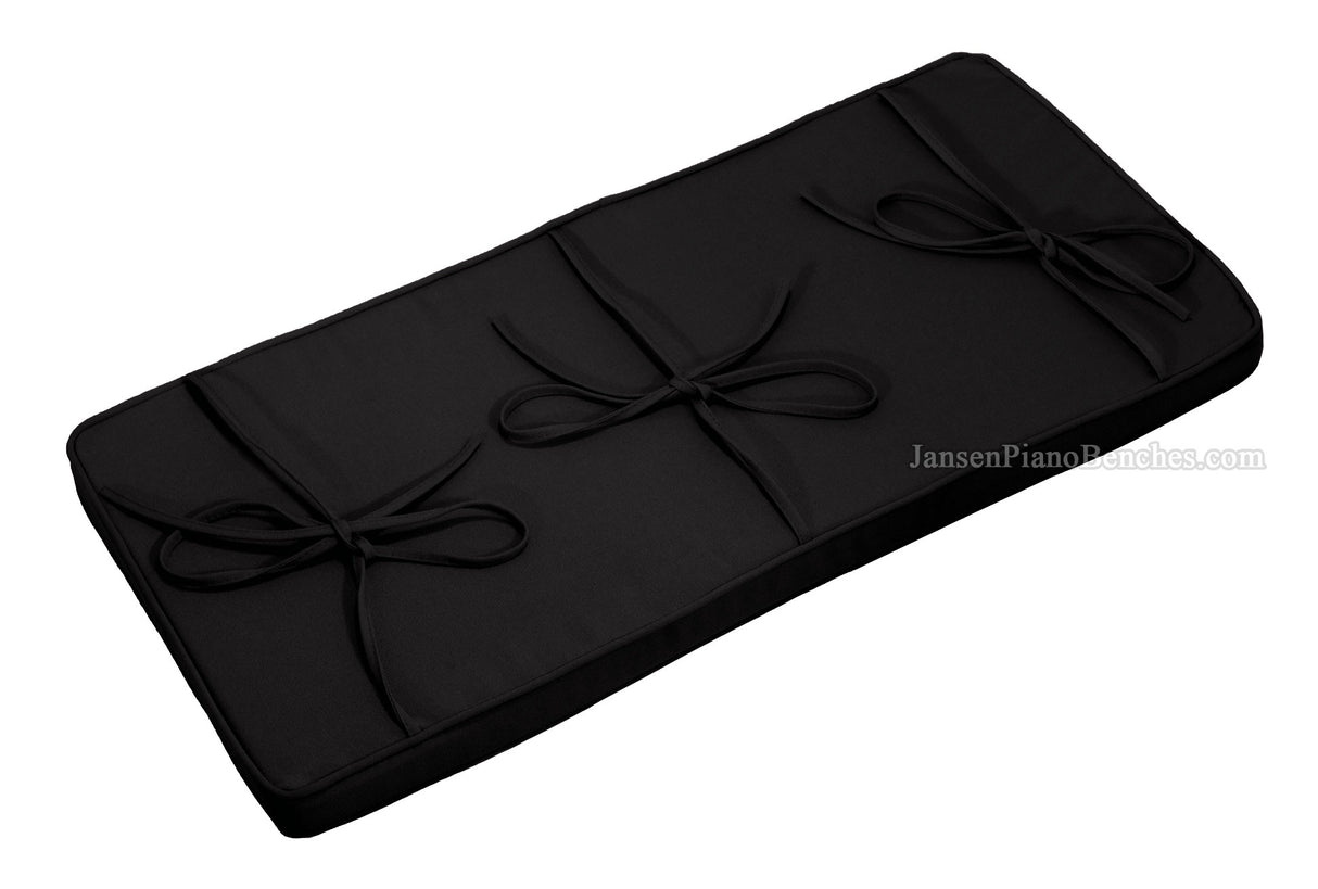 black piano bench cushion pad