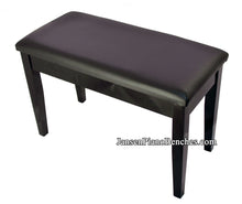 Load image into Gallery viewer, black high gloss upright piano bench
