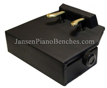 Load image into Gallery viewer, adjustable black satin piano pedal platform