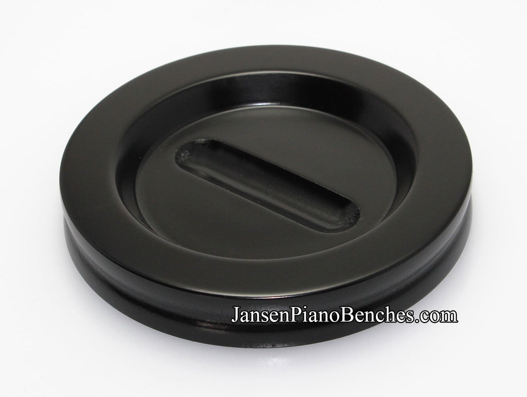 Jansen piano caster cup black ebony 