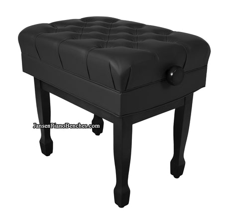 high polish ebony piano bench adjustable height