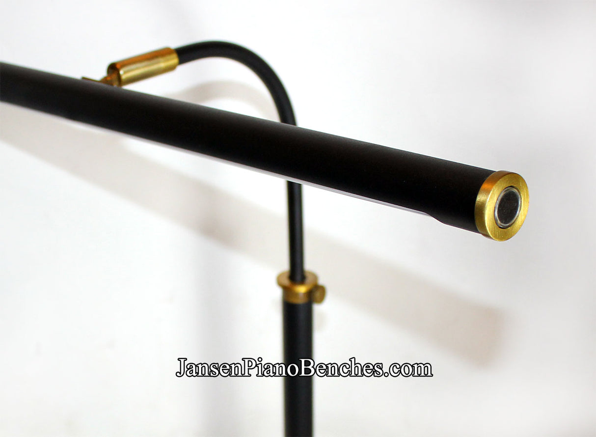 led piano lamp black