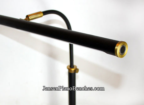 led piano lamp black