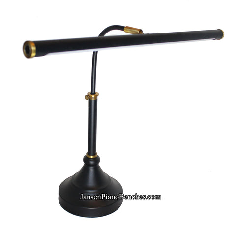 led piano lamp black and brass
