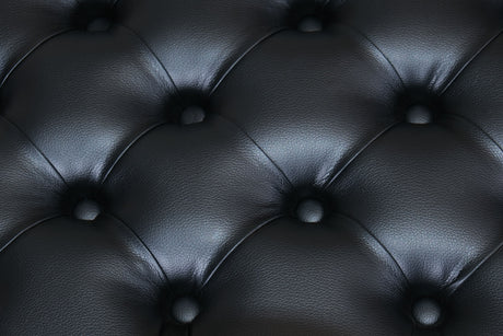 black vinyl piano bench