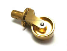 Load image into Gallery viewer, Brass Grand Piano Wheels 1&quot; Width