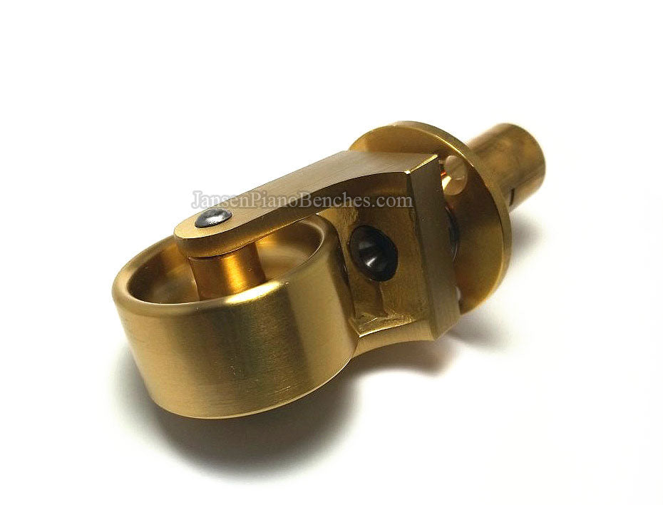 Brass Grand Piano Wheels 1" Width