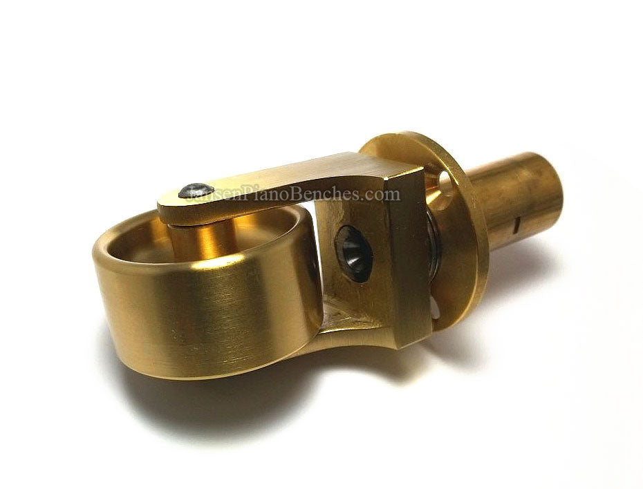 Brass Grand Piano Wheels 1" Width