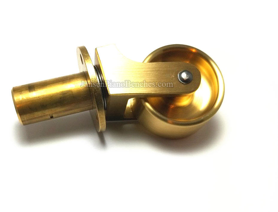 Brass Grand Piano Wheels 1" Width