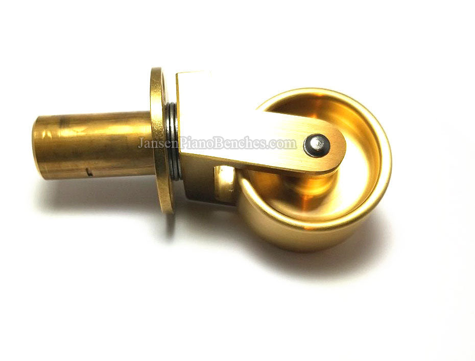 Brass Grand Piano Wheels 1" Width