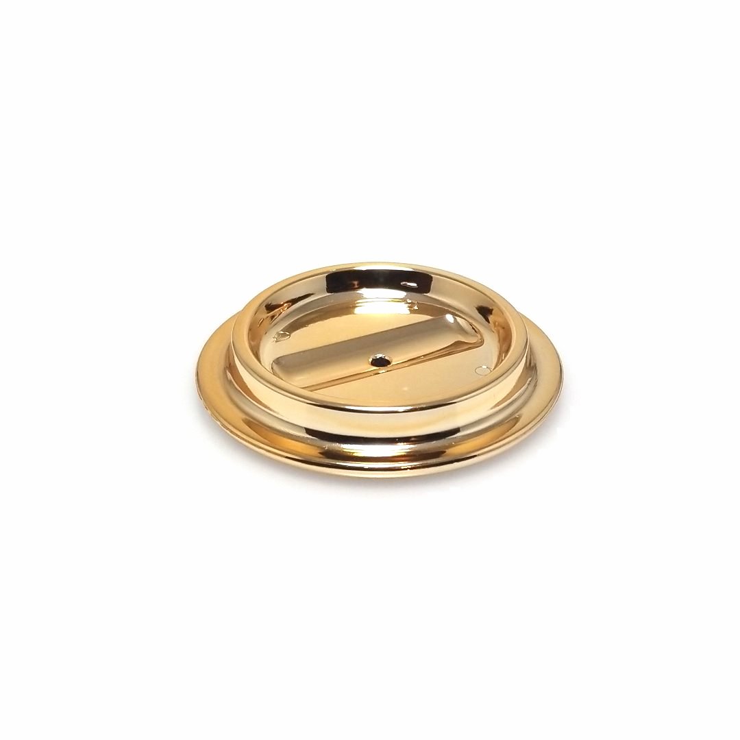 Brass Lucite Piano Caster Cup