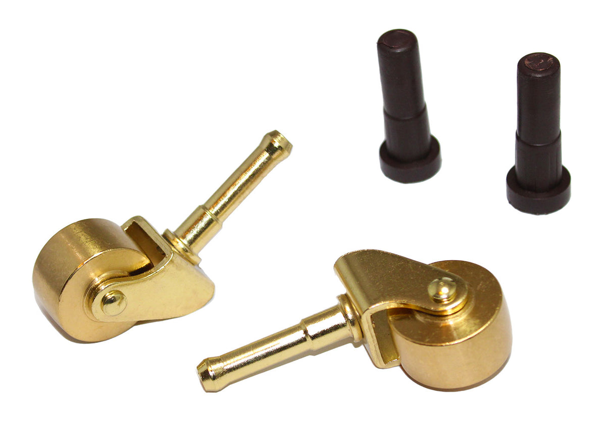 Spinet Piano Wheels Brass