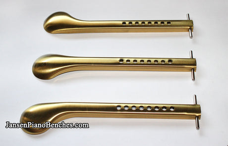 upright piano pedals made of brass