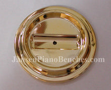 Load image into Gallery viewer, brass lucite piano caster cup