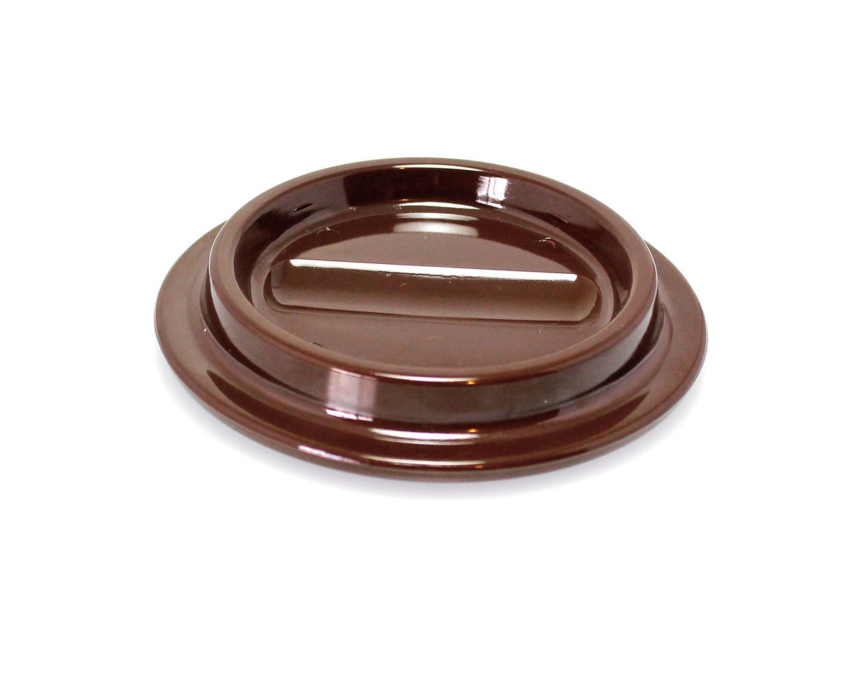 Brown Lucite Piano Caster Cups 4-1/2"