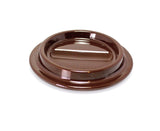 Brown Lucite Piano Caster Cups 4-1/2"