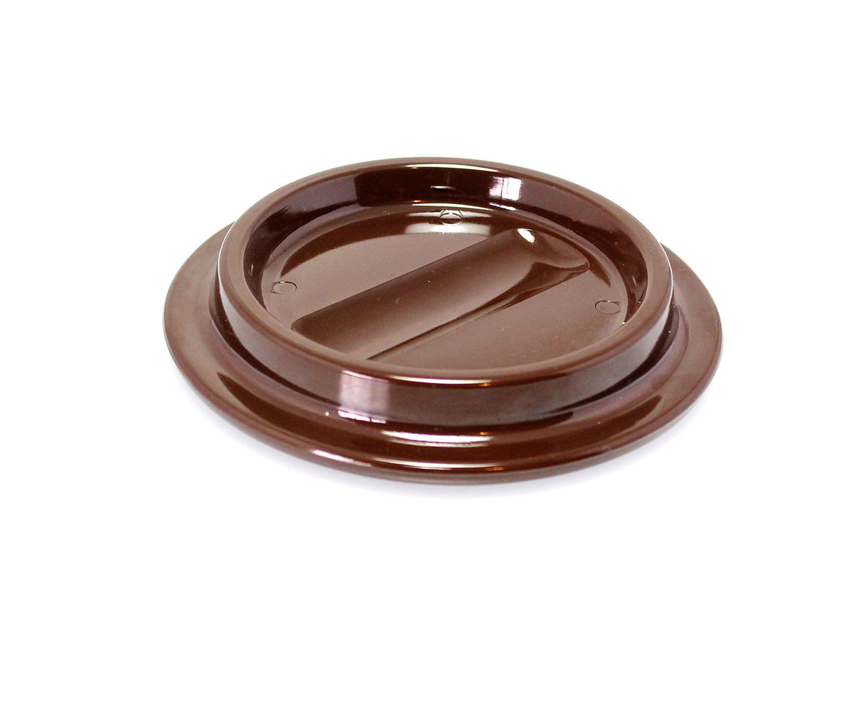 Brown Lucite Piano Caster Cups 4-1/2"