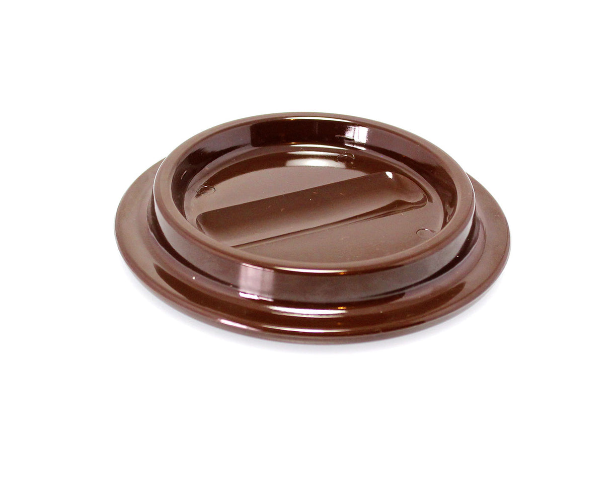Brown Lucite Piano Caster Cups 4-1/2"