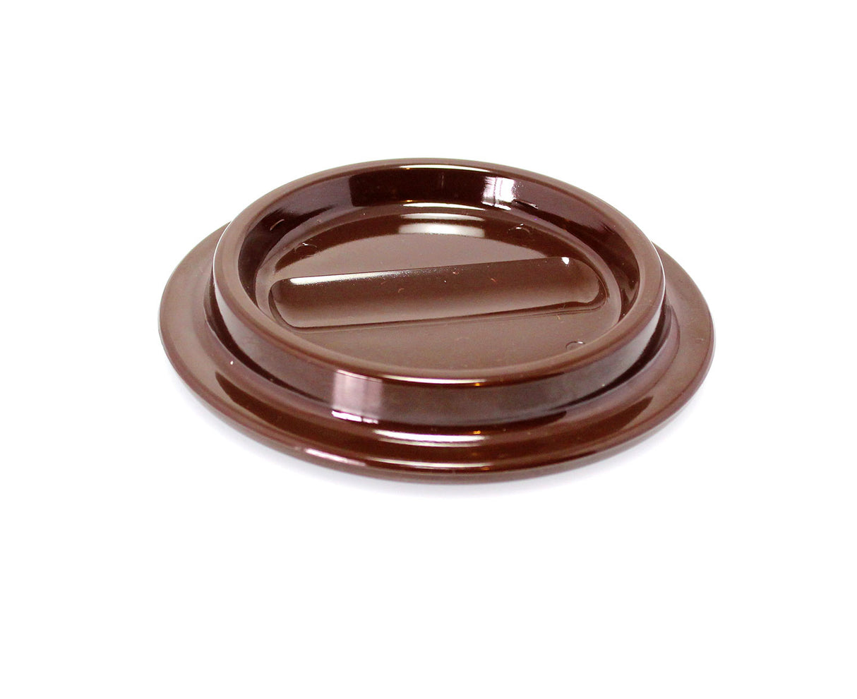 Brown Lucite Piano Caster Cups 4-1/2"