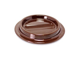 Brown Lucite Piano Caster Cups 4-1/2"