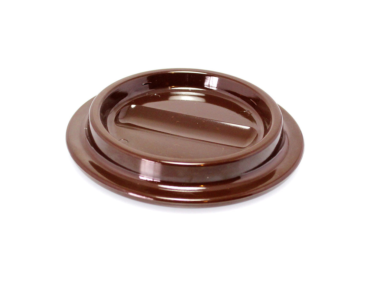 Brown Lucite Piano Caster Cups 4-1/2"