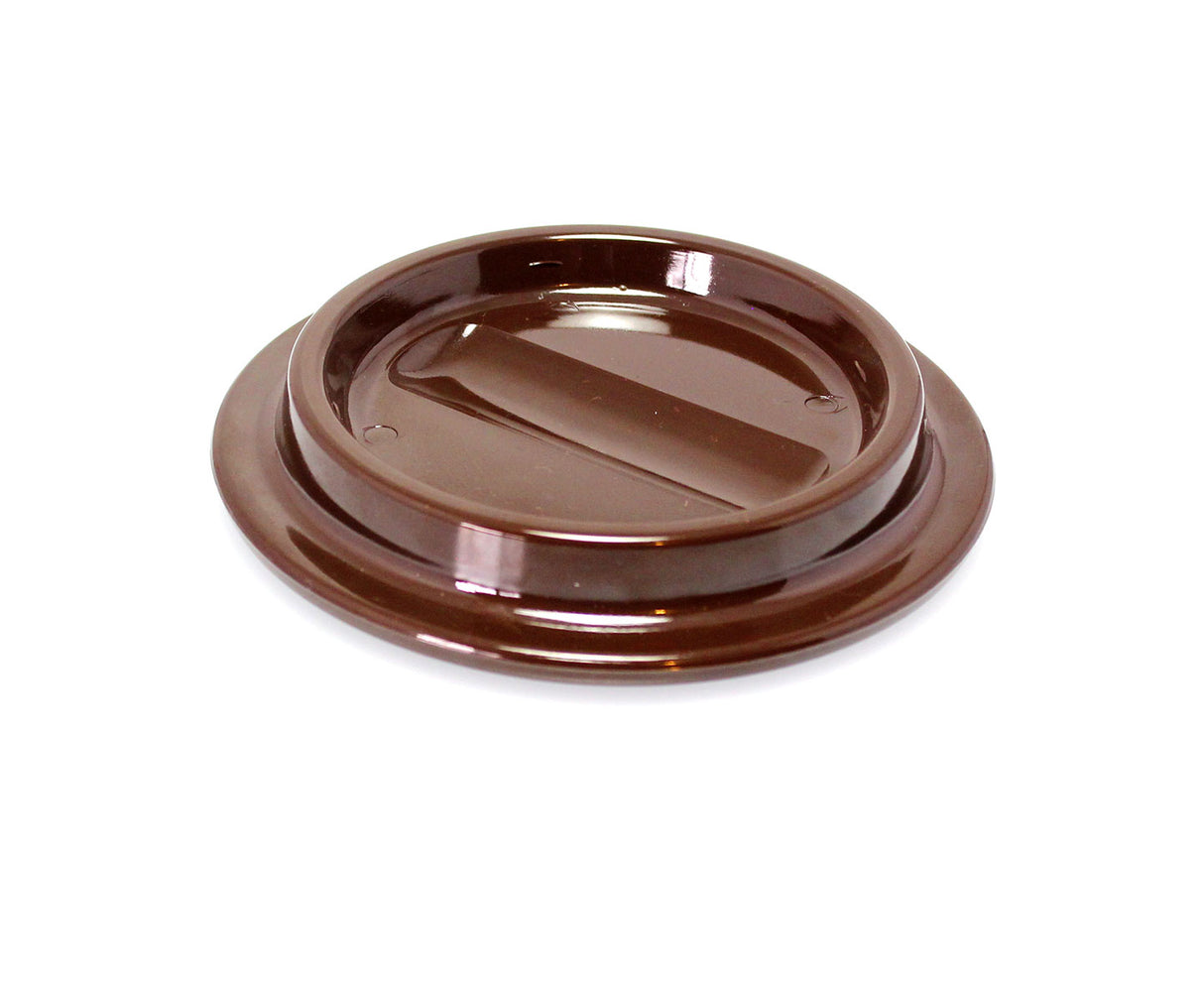 Brown Lucite Piano Caster Cups 4-1/2"
