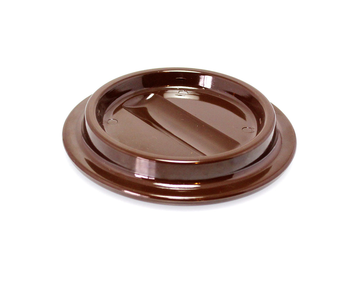 Brown Lucite Piano Caster Cups 4-1/2"