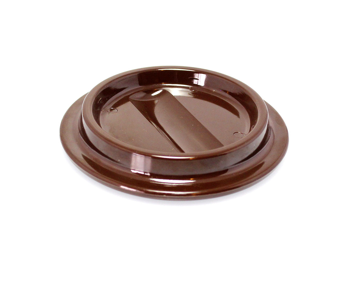 Brown Lucite Piano Caster Cups 4-1/2"