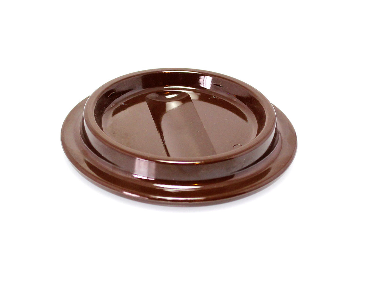 Brown Lucite Piano Caster Cups 4-1/2"