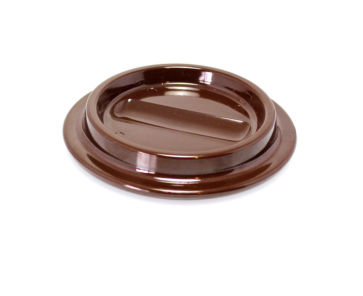 Brown Lucite Piano Caster Cups 4-1/2"