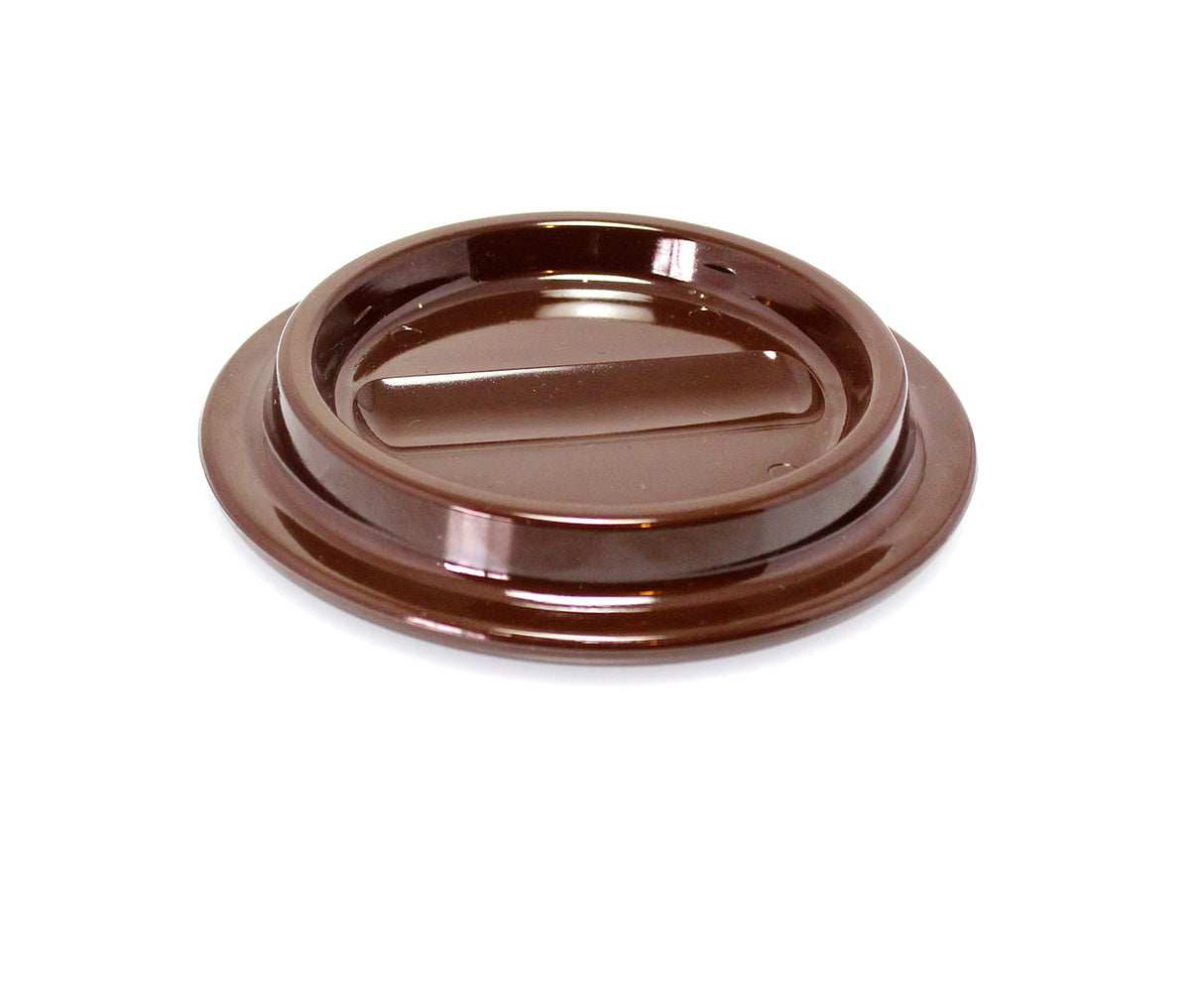 Brown Lucite Piano Caster Cups 4-1/2"