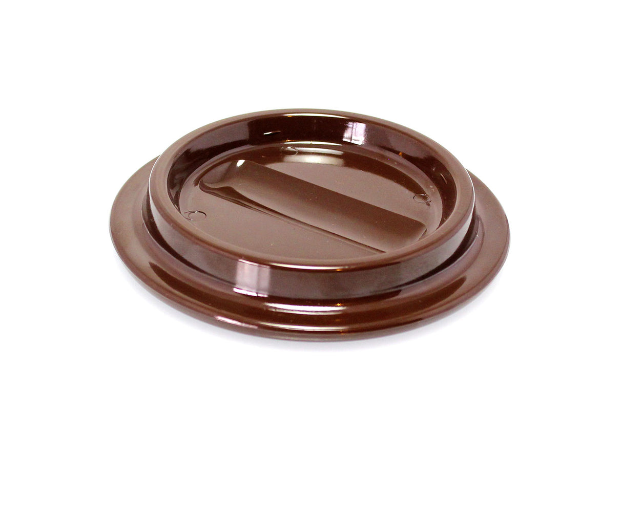 Brown Lucite Piano Caster Cups 4-1/2"