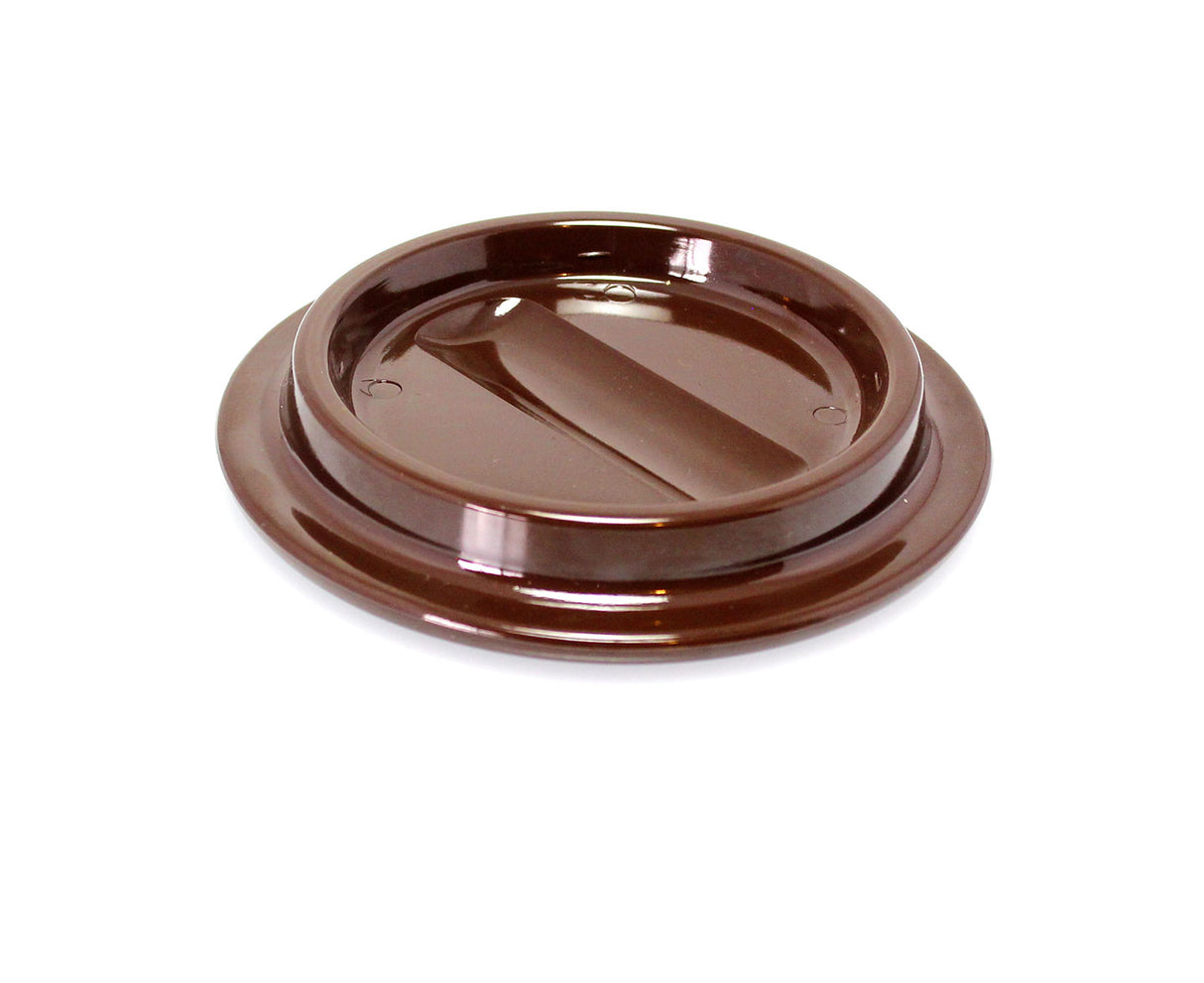 Brown Lucite Piano Caster Cups 4-1/2"