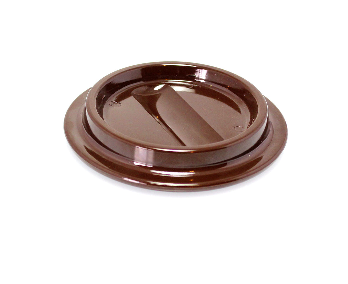 Brown Lucite Piano Caster Cups 4-1/2"