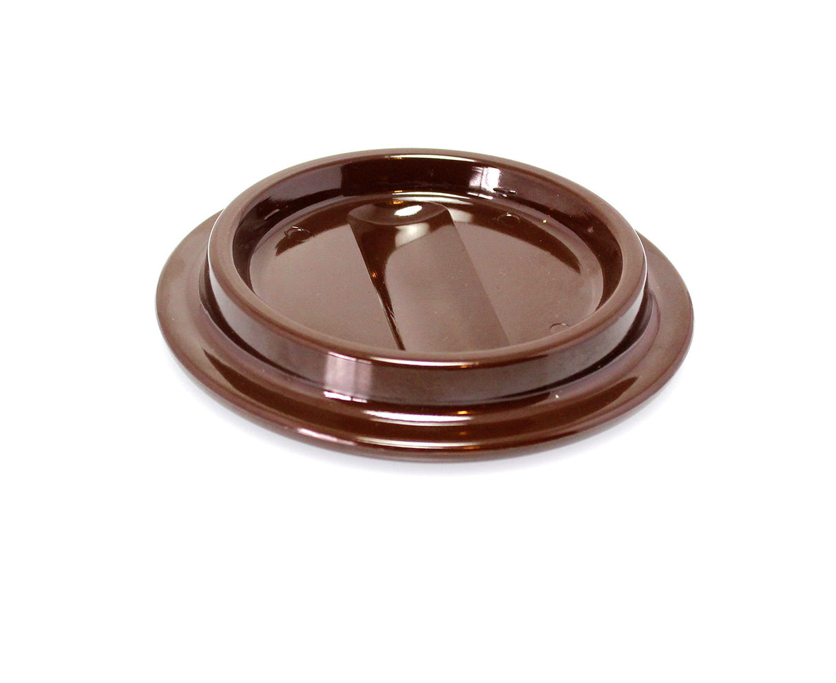 Brown Lucite Piano Caster Cups 4-1/2"